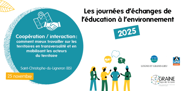 Journée d'échanges régionale Coopération / interaction : comment mieux travailler sur les territoires en transversalité et en mobilisant les acteurs du territoire 25 novembre 2025 -Vendée