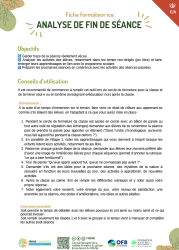 Couverture - Analyse de fin de séance