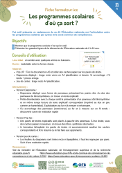 Les programmes scolaires