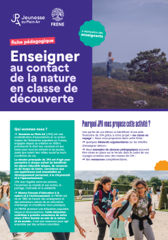 fiche-péda-enseigner en classe découverte