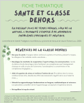 Santé et classe dehors